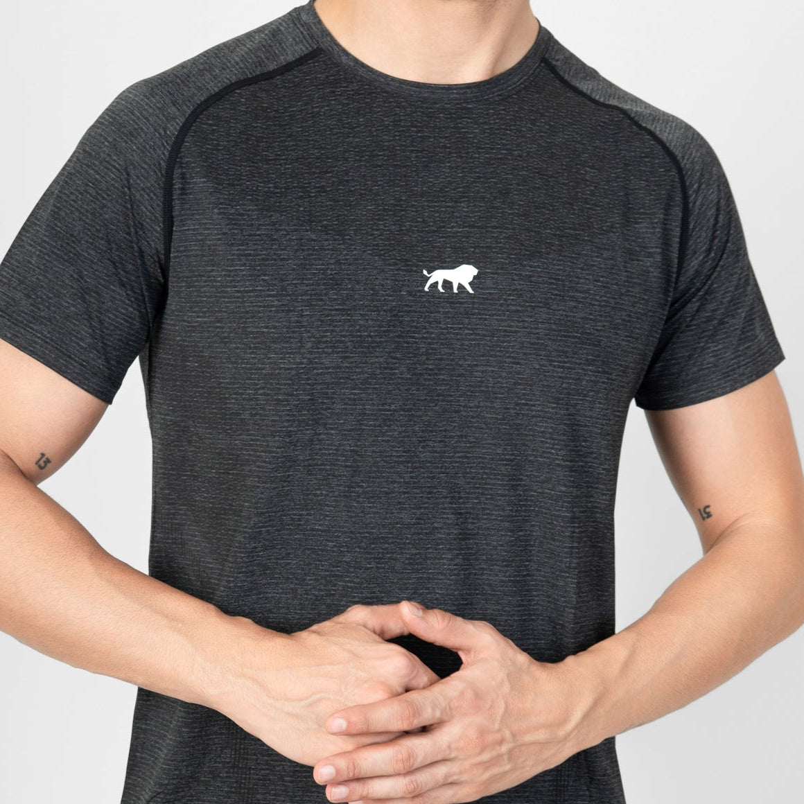 Apex Seamless Tee - Black Shadow Stripe