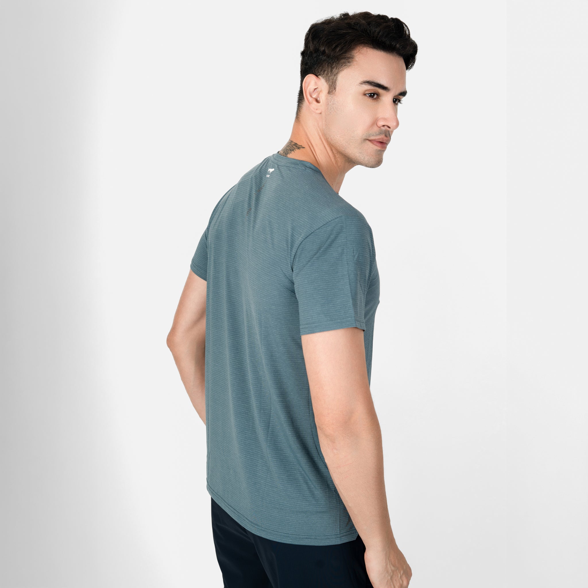 Flux Performance Tee- Ocean Stripe