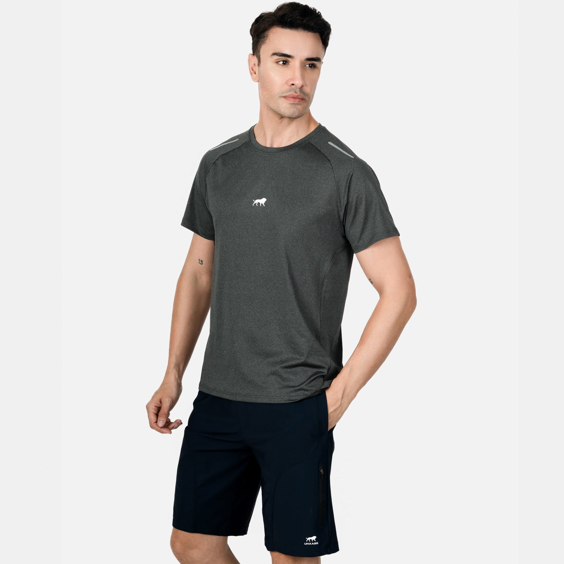 Reflect Performance Tee - Charcoal Marl