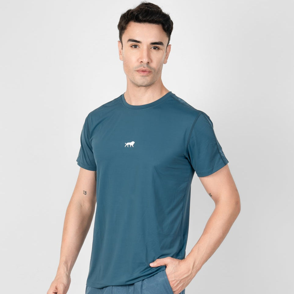 Velocity Performance Tee - Steel Teal