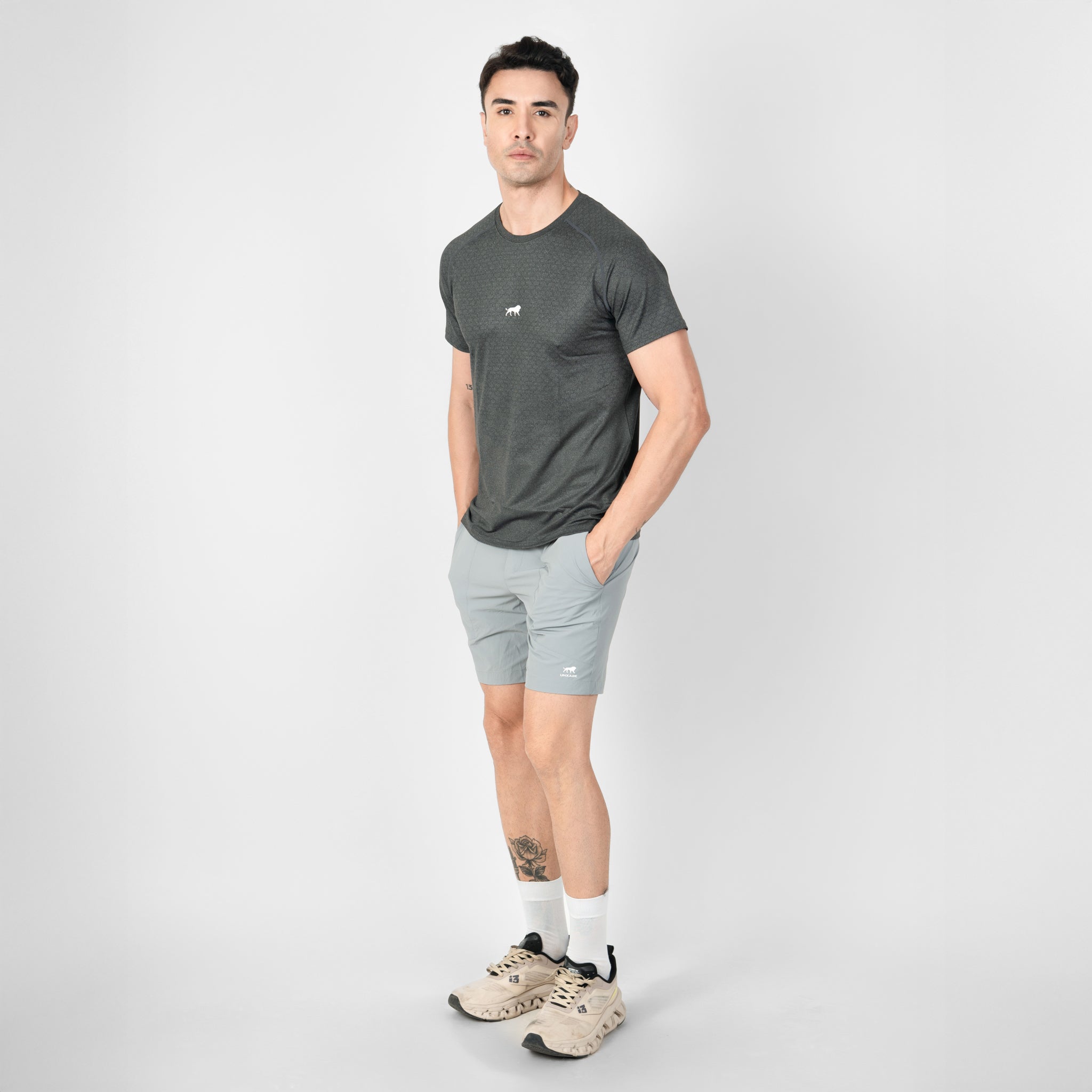 Ease Training Shorts - Stone Grey