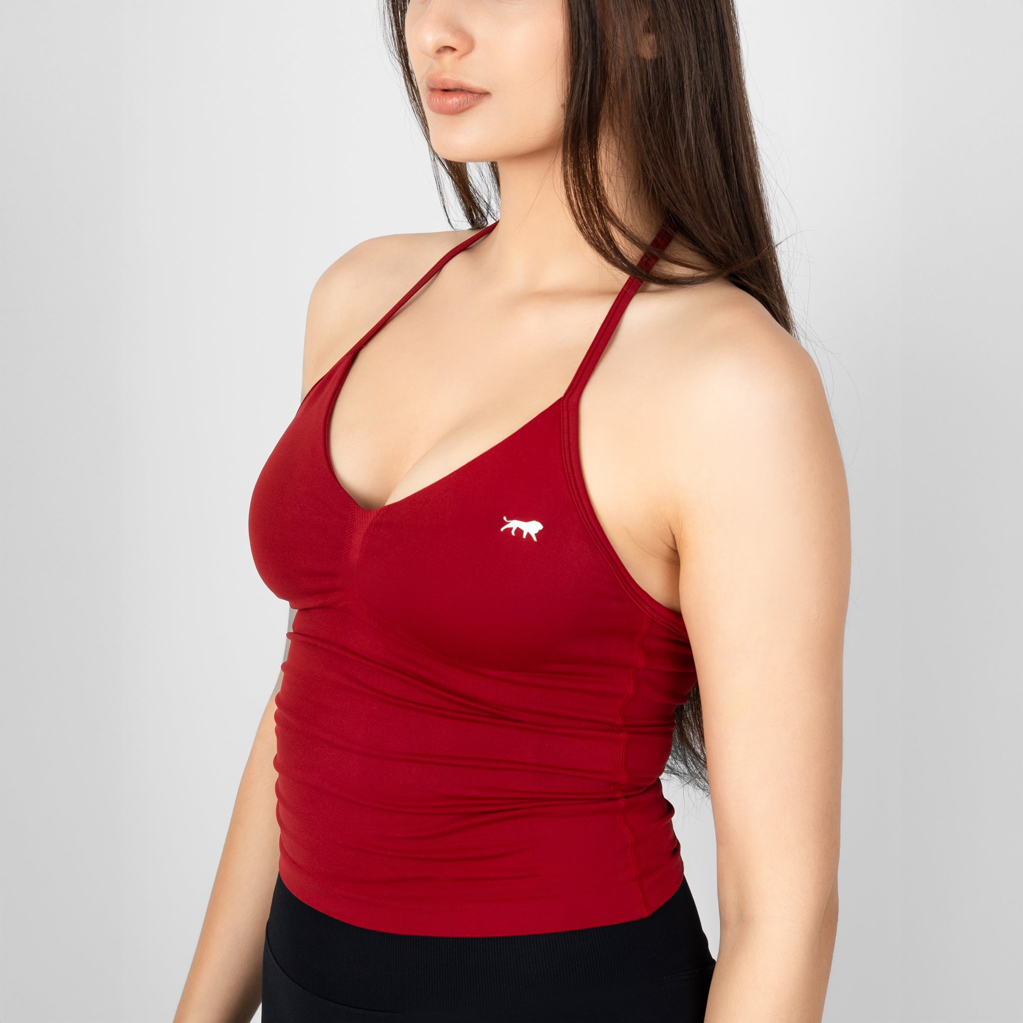 Hector Sports Bra - Crimson